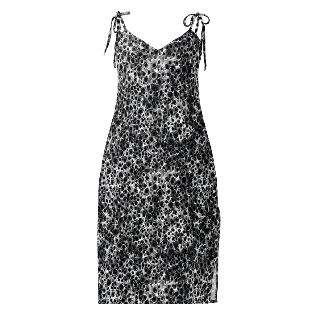 Liquid Metal Maze on Slip Dress — Front