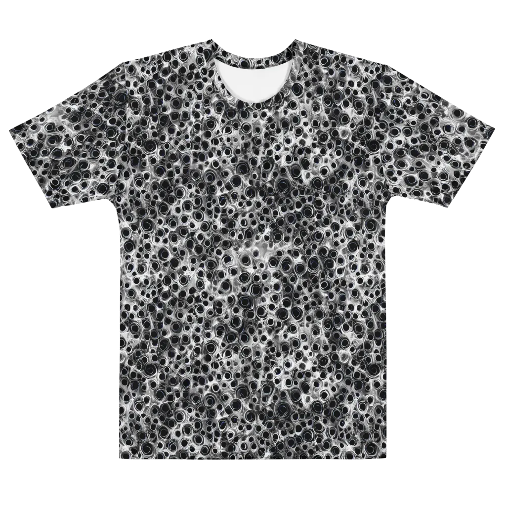 Liquid Metal Maze on Men's Cotton Crew Neck T-Shirt — Front