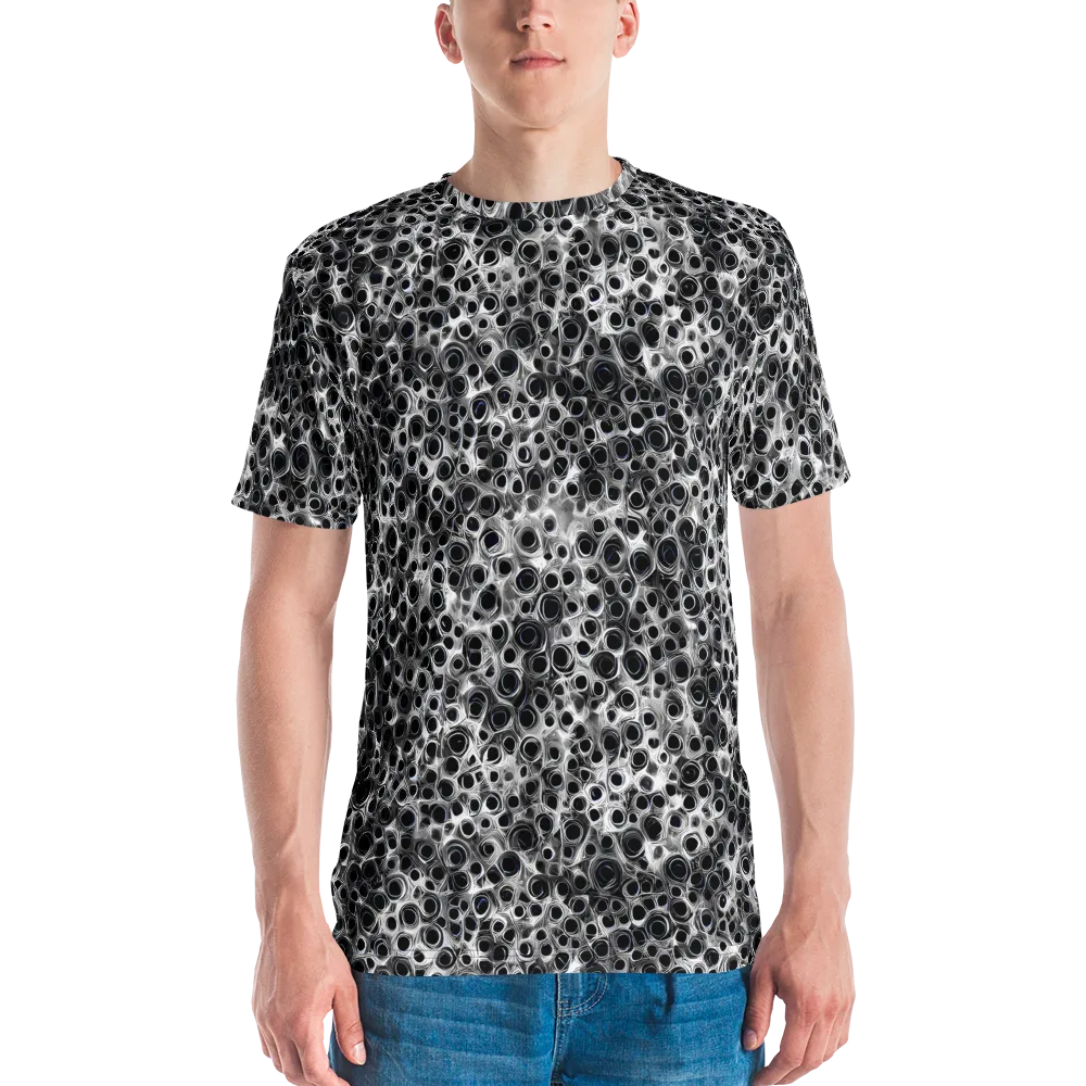 Liquid Metal Maze on Men's Crew Neck T-Shirt — Front