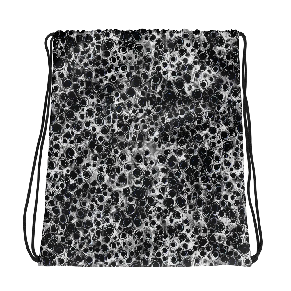 Liquid Metal Maze on Drawstring Bag — Photo