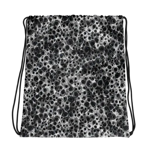 Liquid Metal Maze on a Drawstring Bag