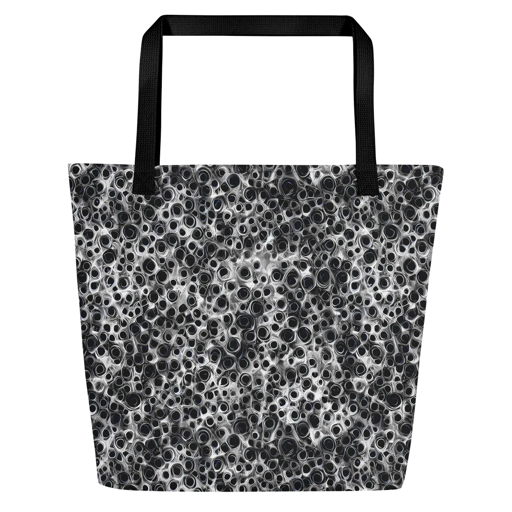 Liquid Metal Maze on Large Tote Bag W/ Pocket — Front