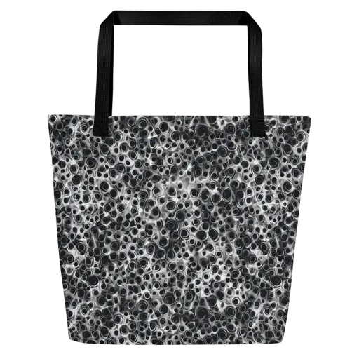 Liquid Metal Maze on a Large Tote Bag W/ Pocket