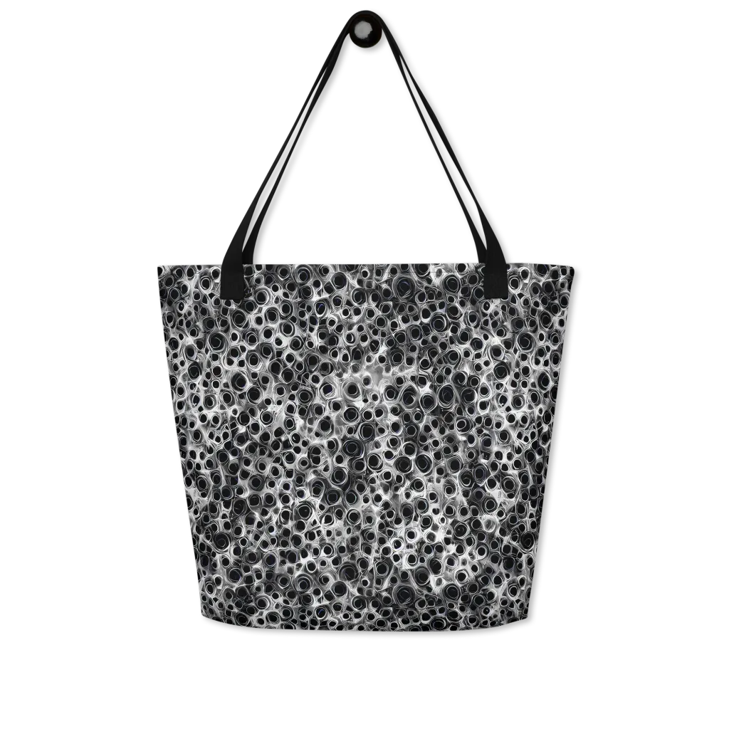 Liquid Metal Maze on Large Tote Bag W/ Pocket — Front