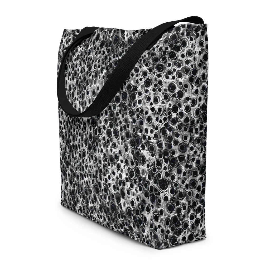 Liquid Metal Maze on Large Tote Bag W/ Pocket — Front