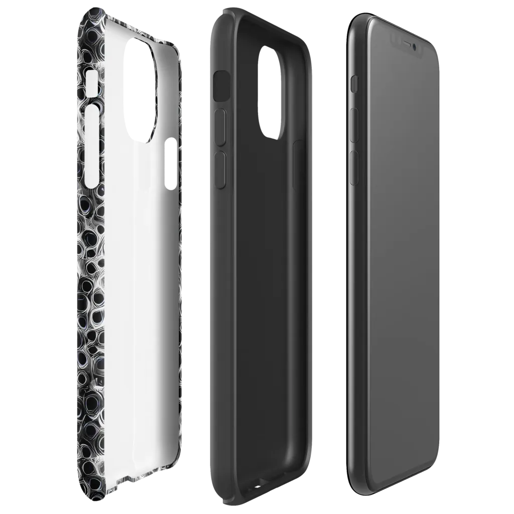 Liquid Metal Maze on Tough Case for iPhone® — Right