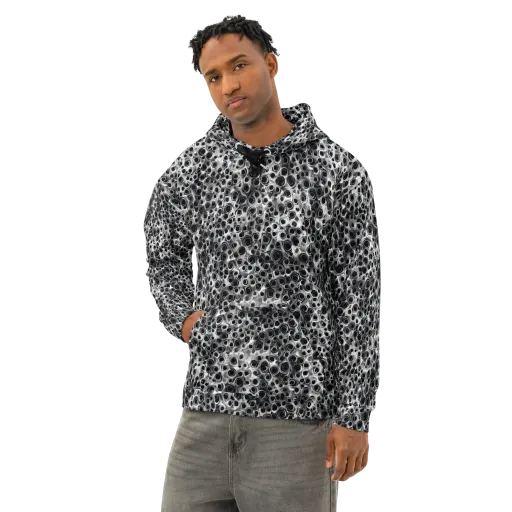 Liquid Metal Maze on a Cotton Hoodie