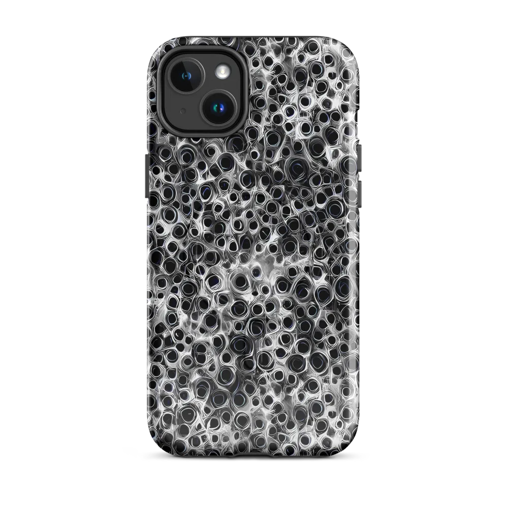 Liquid Metal Maze on MagSafe Tough Case for iPhone® — Front