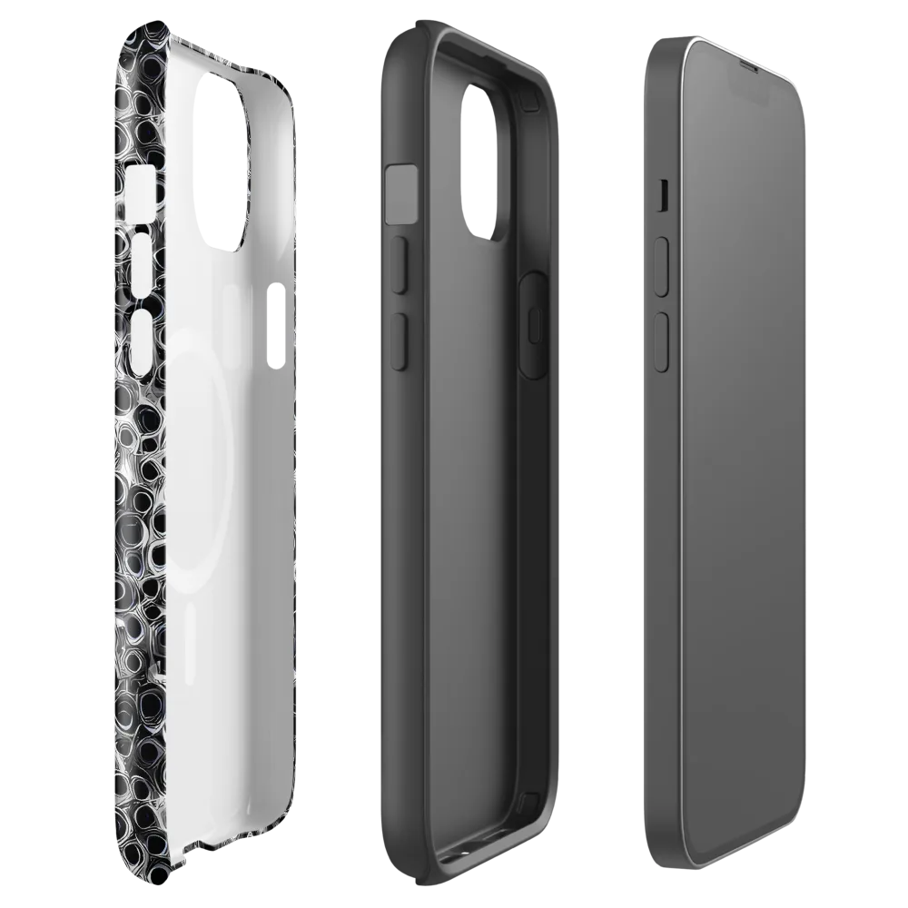 Liquid Metal Maze on MagSafe Tough Case for iPhone® — Front