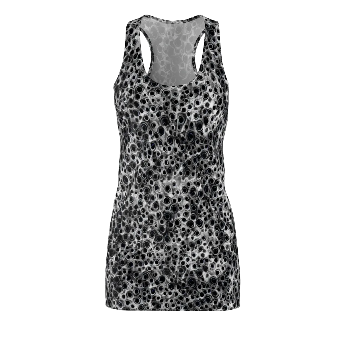 Liquid Metal Maze on Racerback Dress — Front