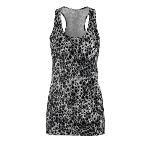 Liquid Metal Maze on a Racerback Dress