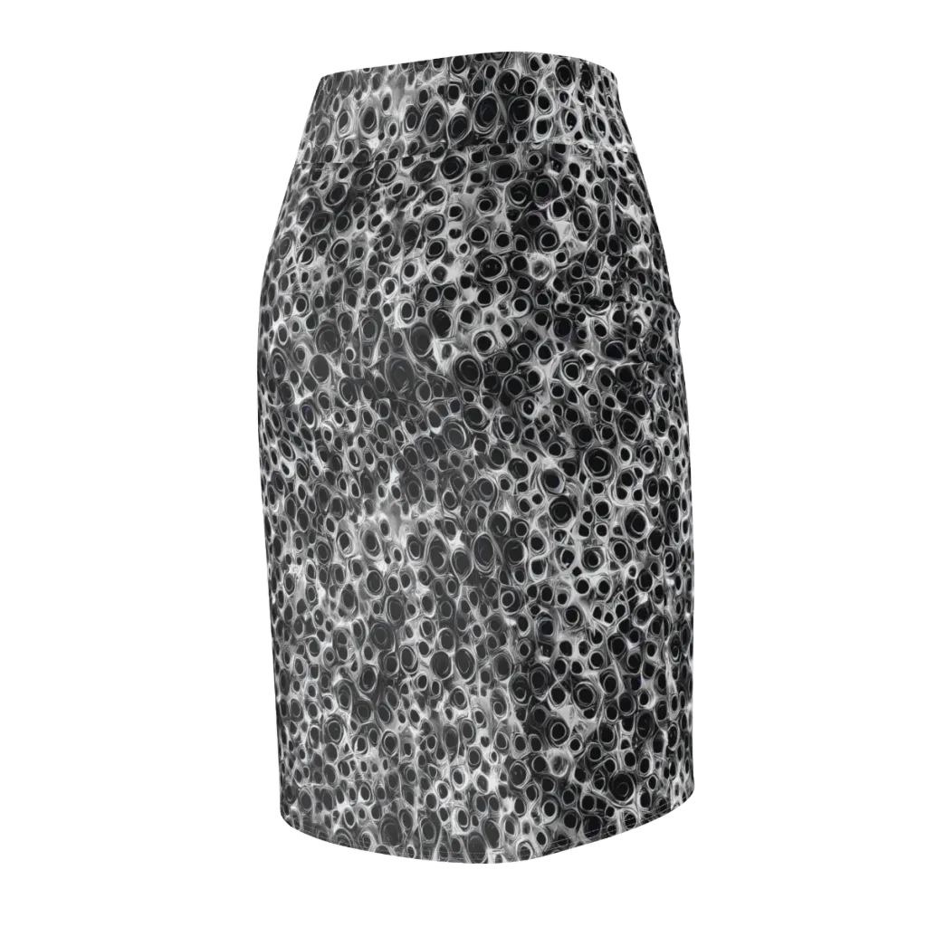 Liquid Metal Maze on Pencil Skirt — Back Side