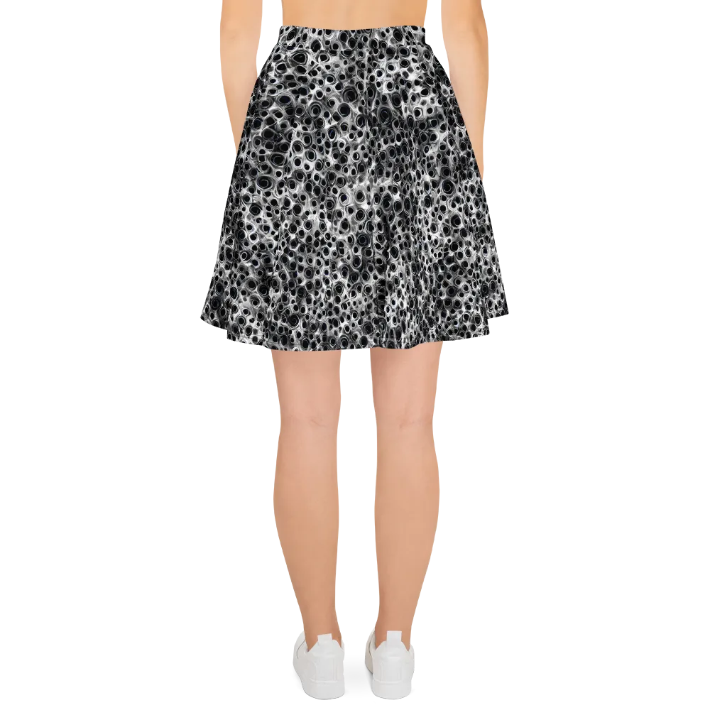 Liquid Metal Maze on Skater Skirt — Back
