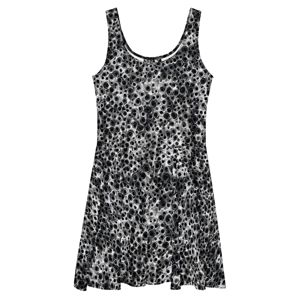 Liquid Metal Maze on Skater Dress — Front