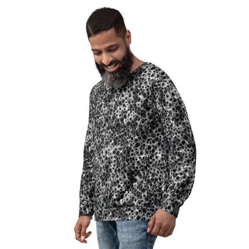 Liquid Metal Maze on a Sweatshirt