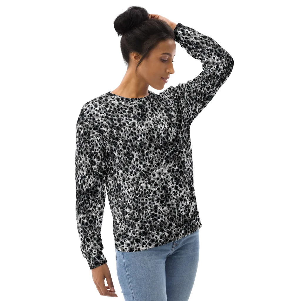 Liquid Metal Maze on Sweatshirt — Right Front