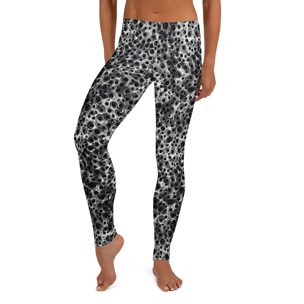 Liquid Metal Maze on Leggings — Front