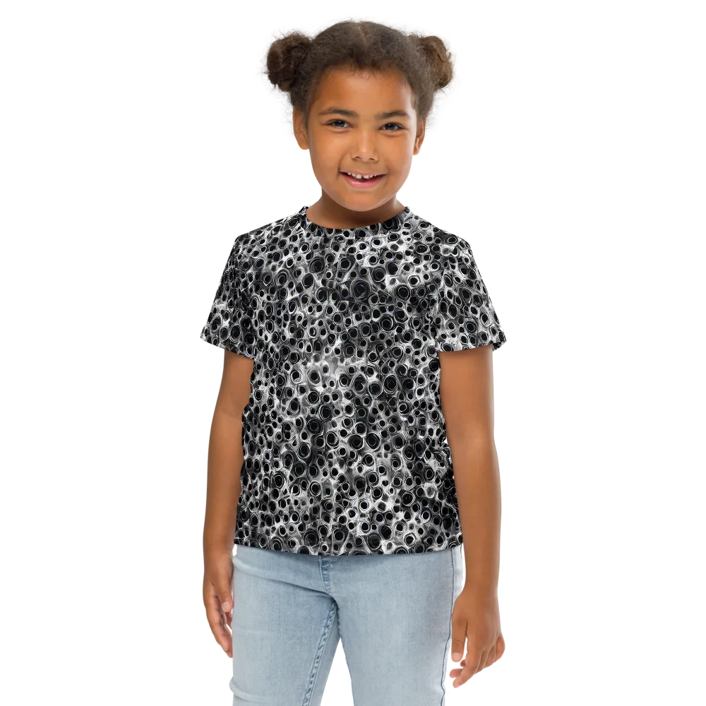 Liquid Metal Maze on Kids Crew Neck T-Shirt — Front