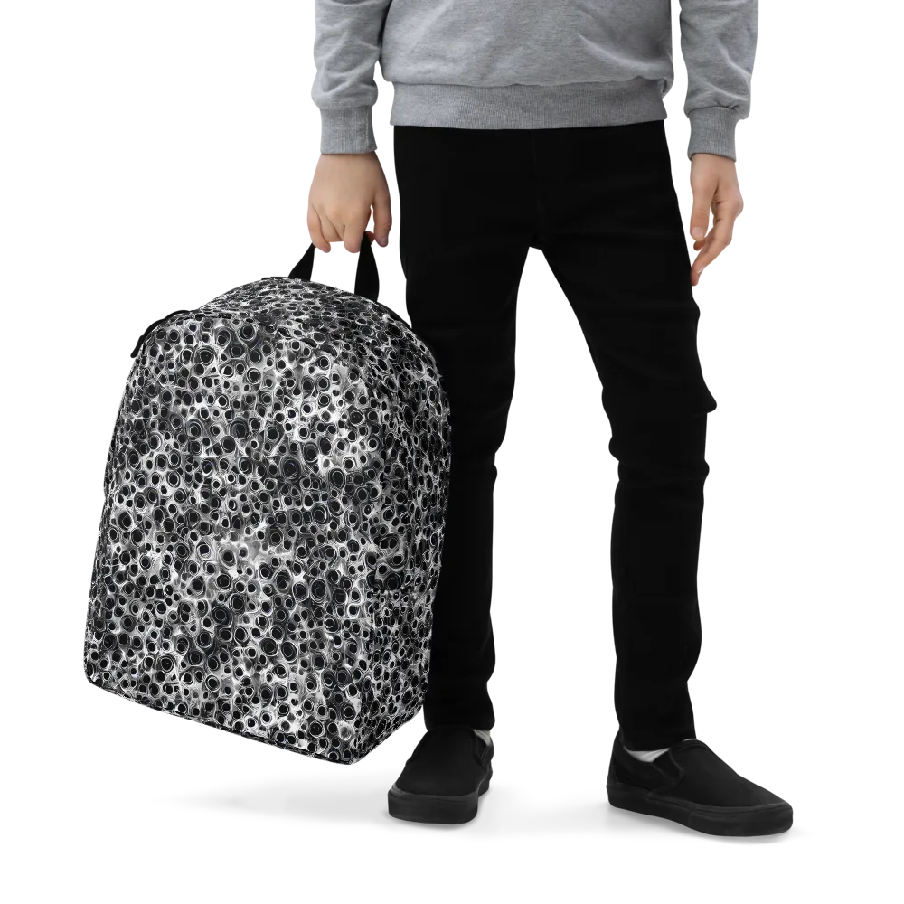 Liquid Metal Maze on Minimalist Backpack — Zoomed-in
