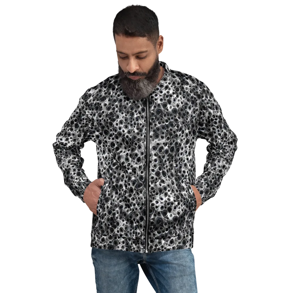 Liquid Metal Maze on Bomber Jacket — Front