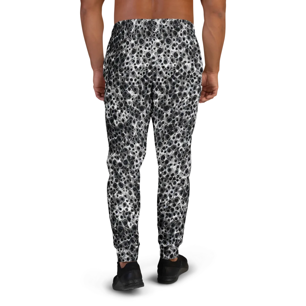 Liquid Metal Maze on Men's Joggers — Back