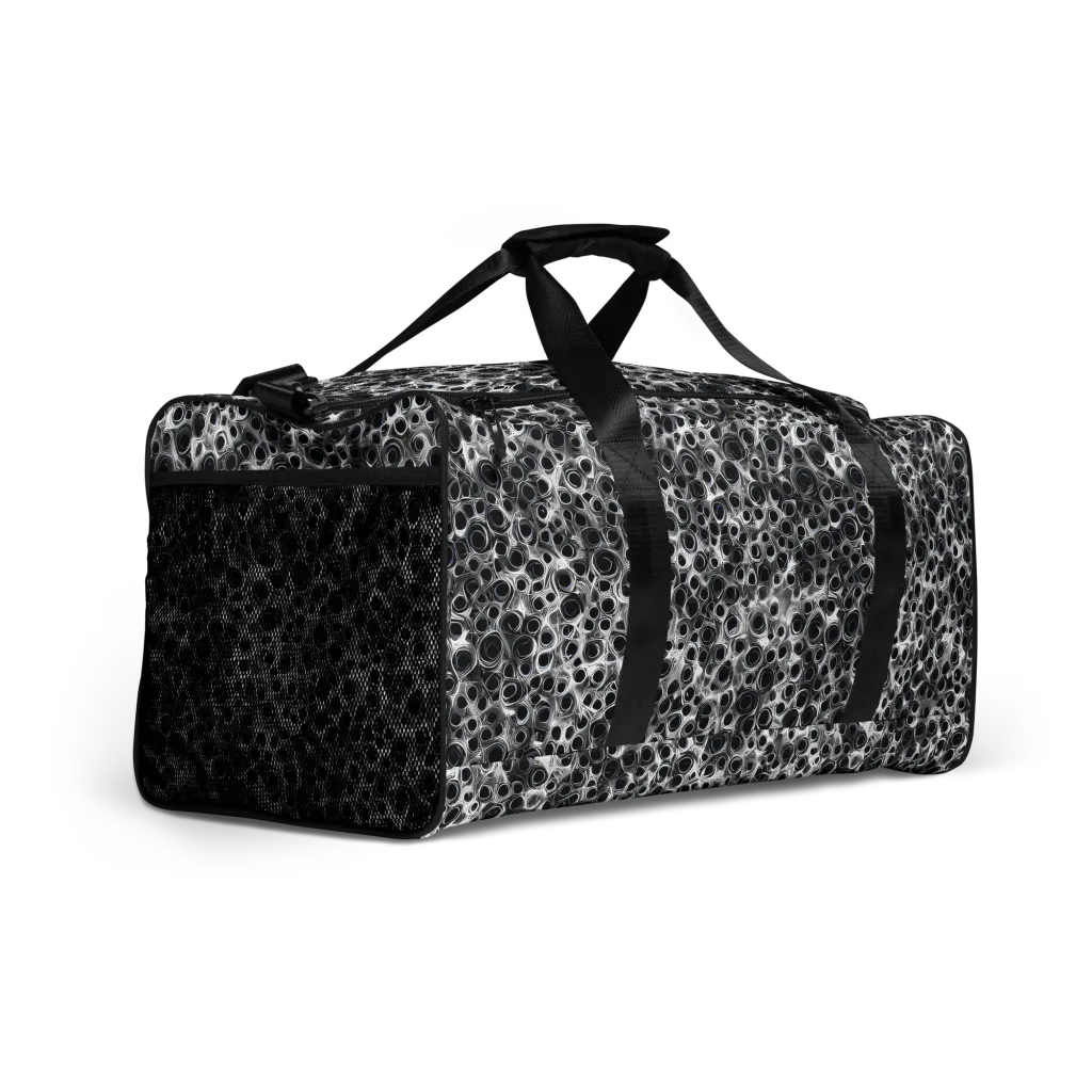 Liquid Metal Maze on Duffle Bag — Right Front