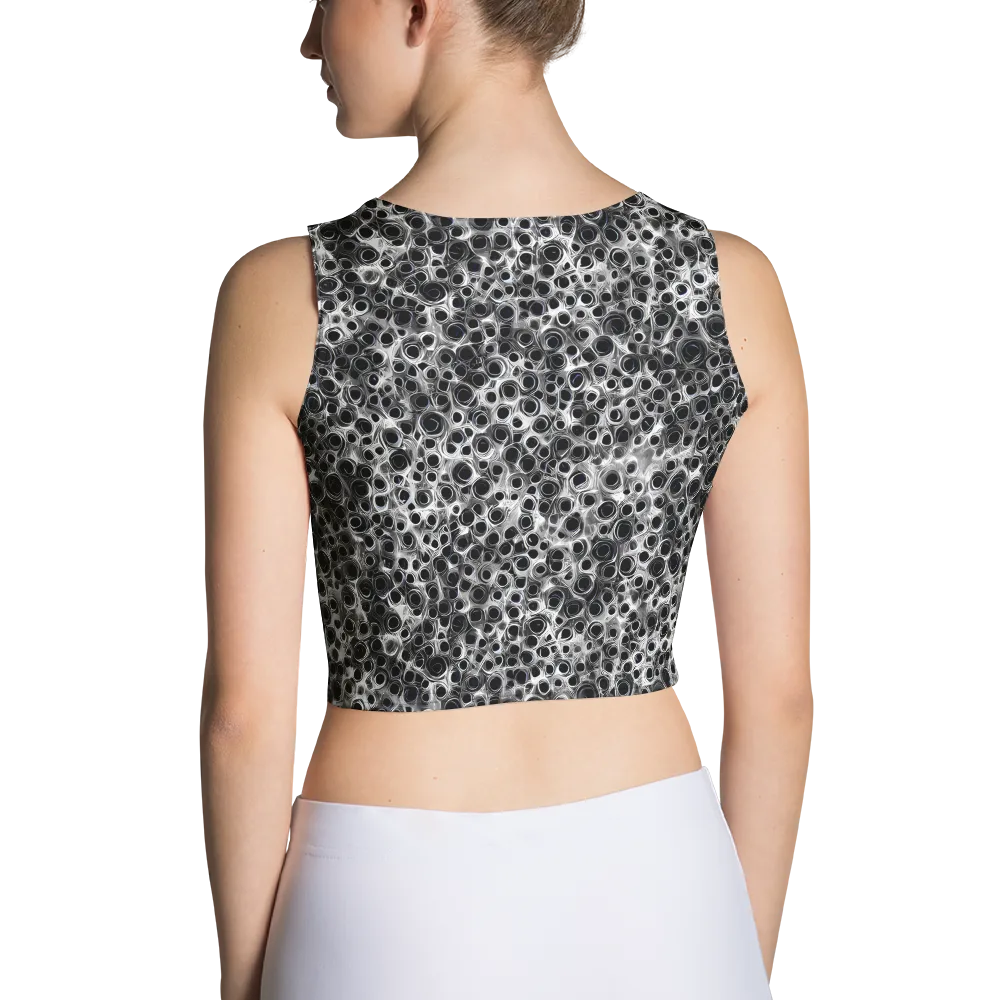 Liquid Metal Maze on Crop Top — Back