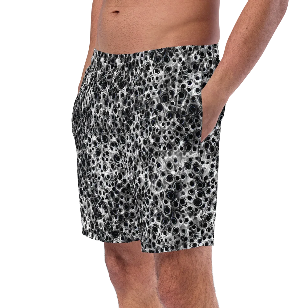 Liquid Metal Maze on Swim Trunks — Left Front