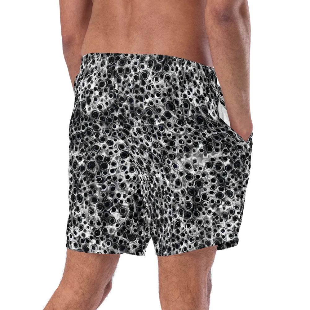 Liquid Metal Maze on Swim Trunks — Right Back