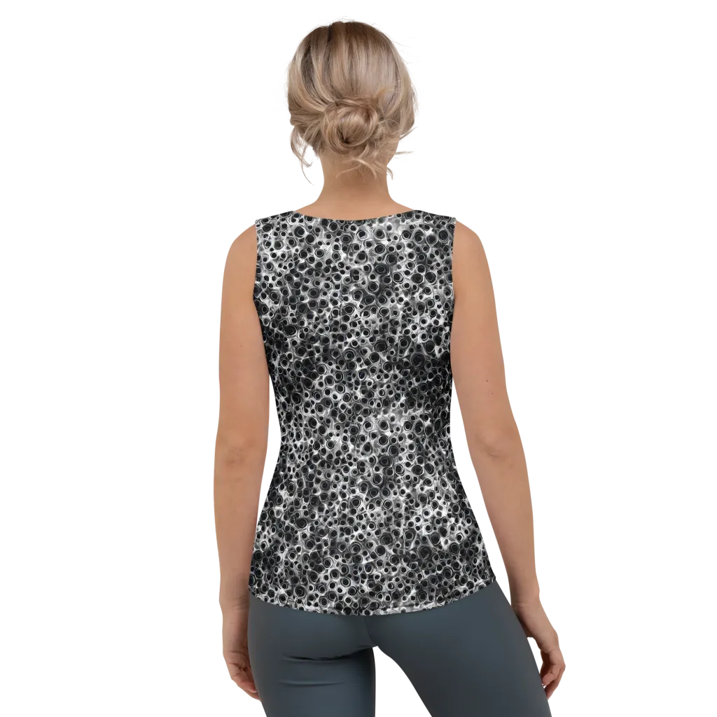 Liquid Metal Maze on Women's Tank Top — Back