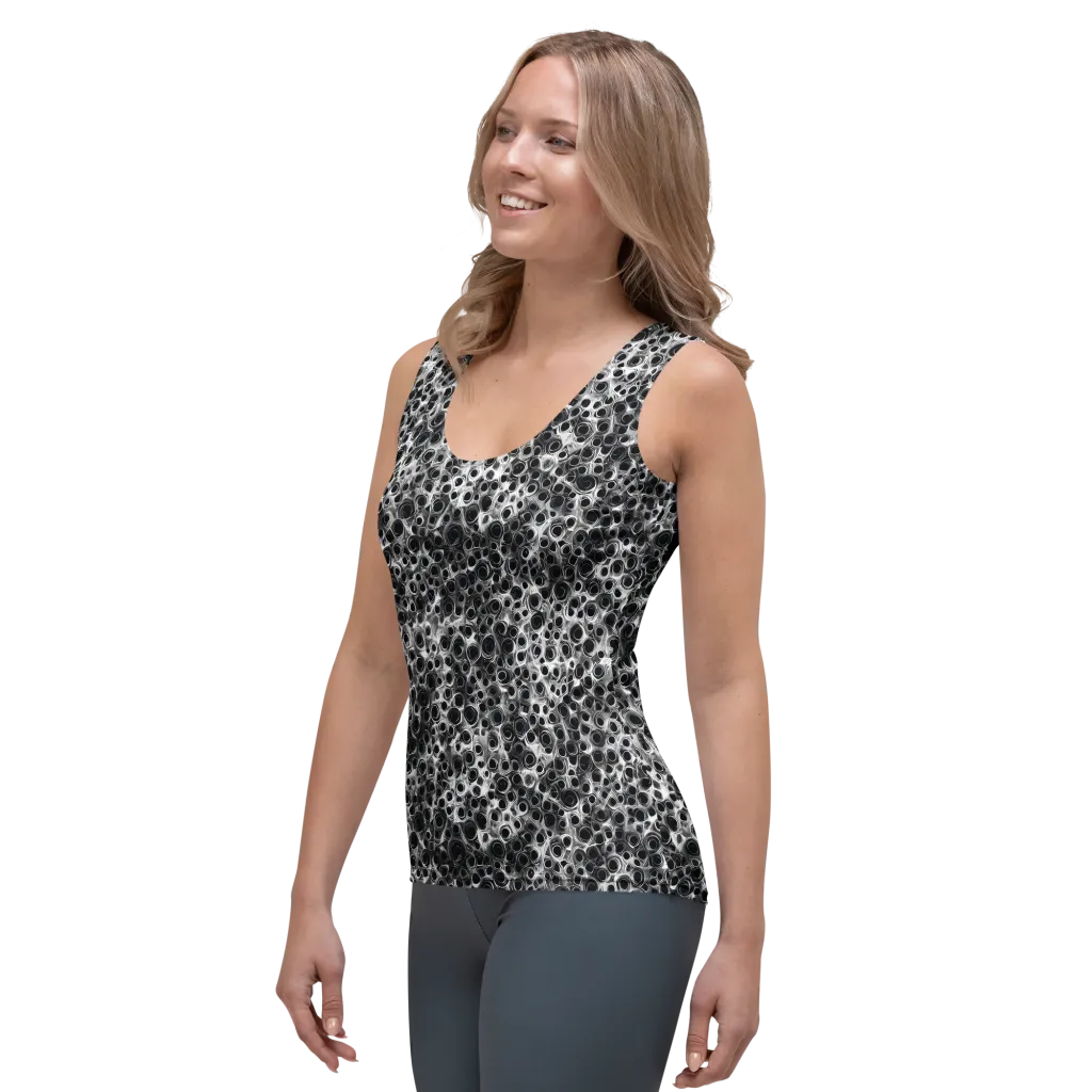 Liquid Metal Maze on Women's Tank Top — Left Front