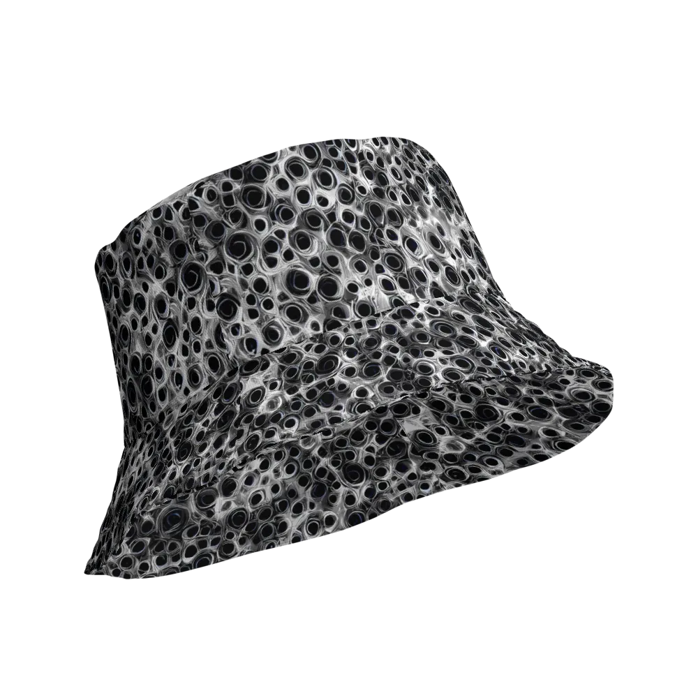 Liquid Metal Maze on Reversible Bucket Hat — Product details Outside