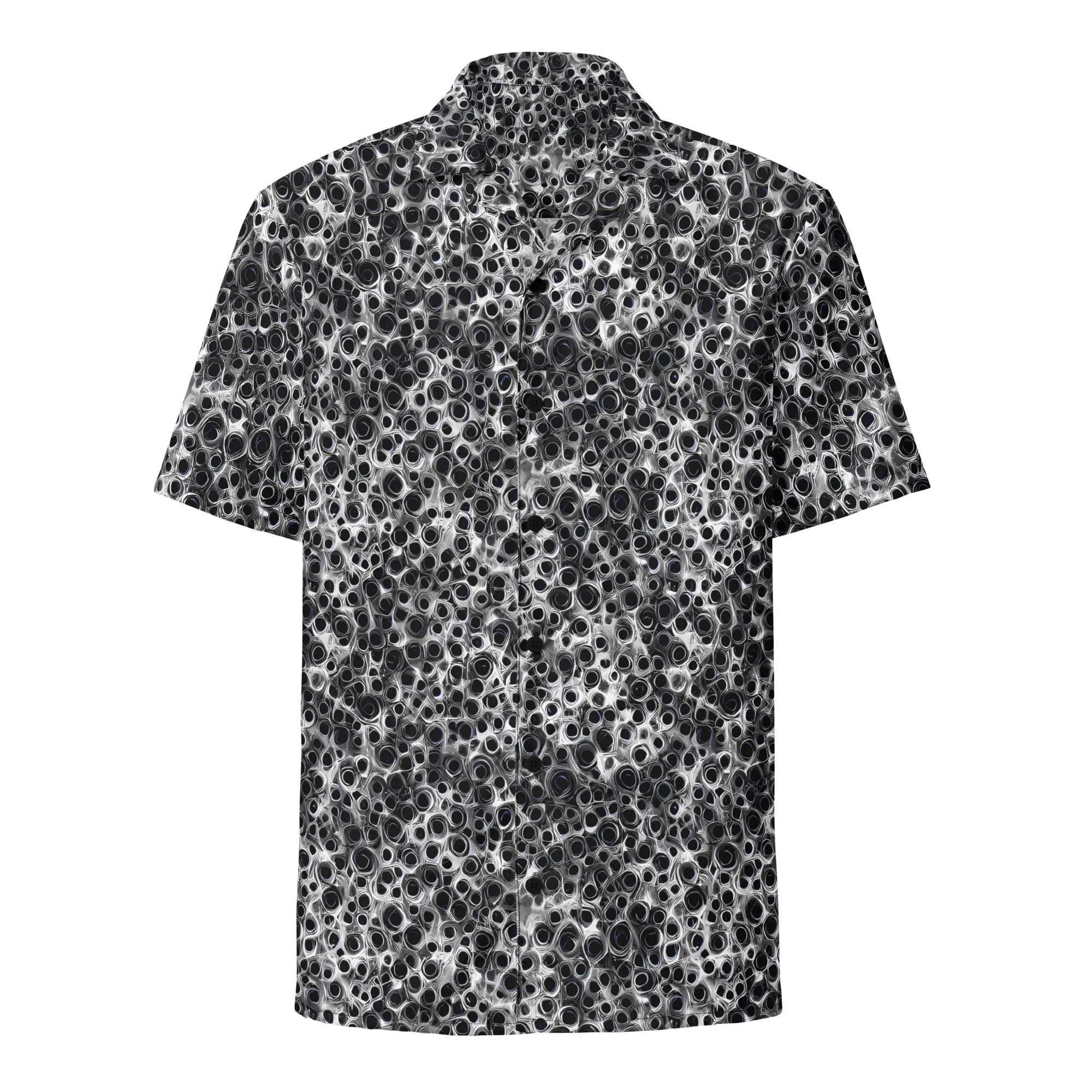 Liquid Metal Maze on Button Shirt — Front