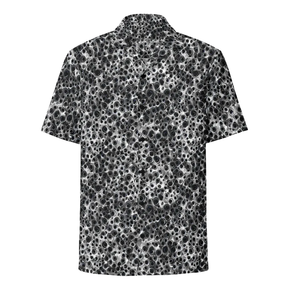 Liquid Metal Maze on Button Shirt — Front
