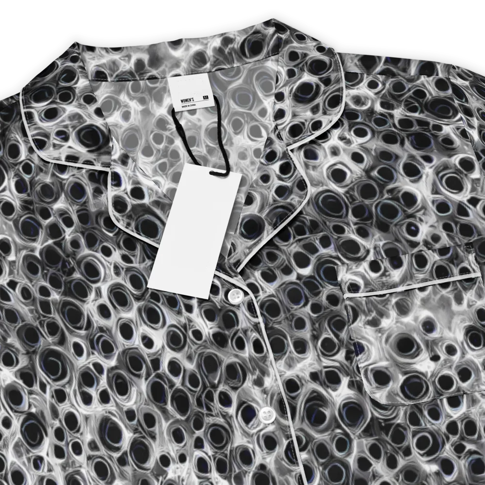 Liquid Metal Maze on Women's Short Sleeve Pajama Top — Product details