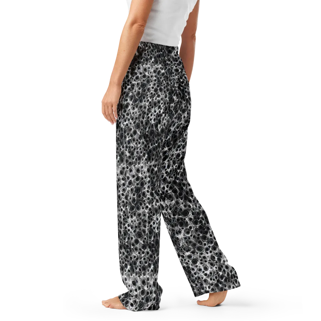 Liquid Metal Maze on Women's Pajama Pants — Left