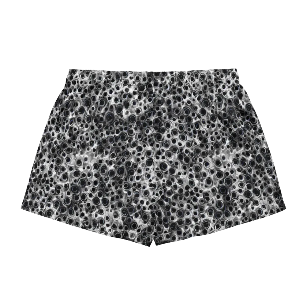Liquid Metal Maze on Women's Pajama Shorts — Back