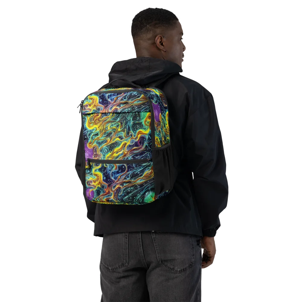 Iridescent Tempest on Utility Backpack — Back