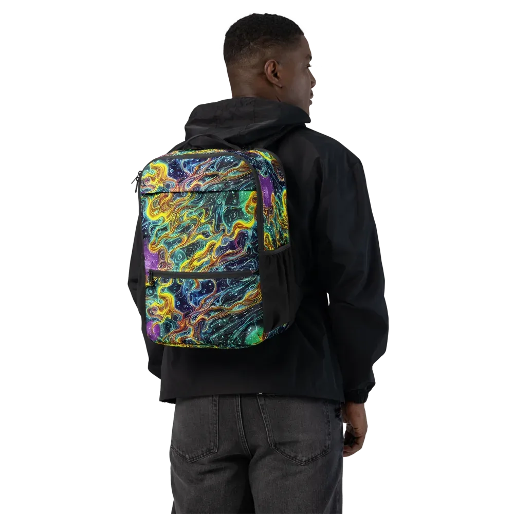 Iridescent Tempest on Utility Backpack — Back
