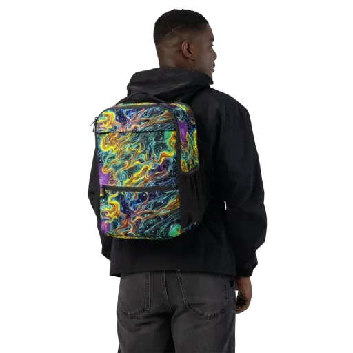 Iridescent Tempest on a Utility Backpack