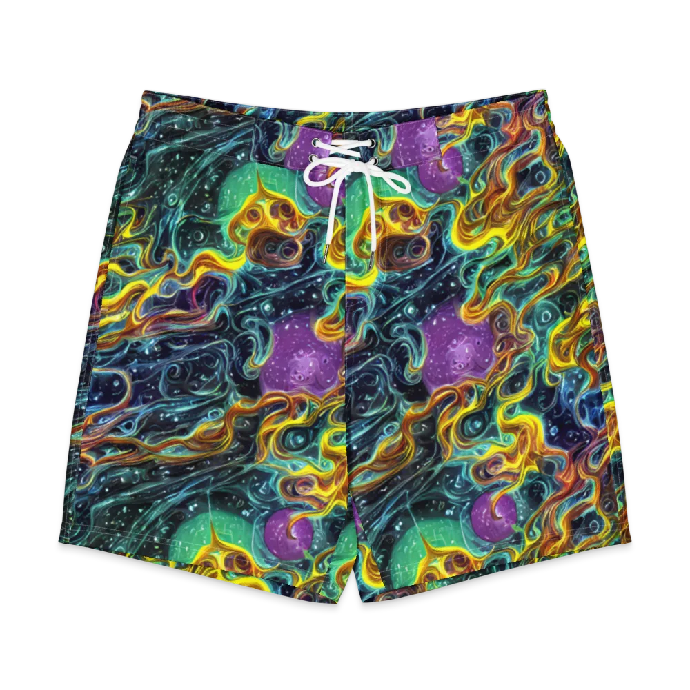 Iridescent Tempest on Men's Board Shorts — Front