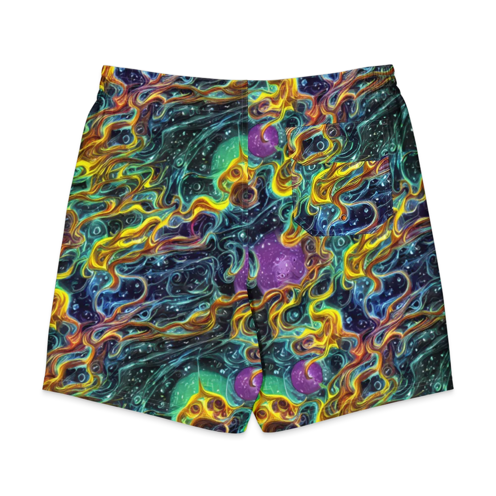Iridescent Tempest on Men's Board Shorts — Back
