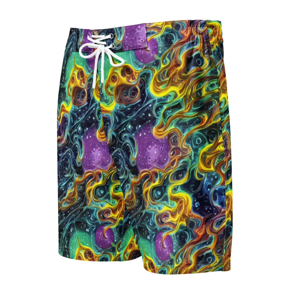 Iridescent Tempest on Men's Board Shorts — Front