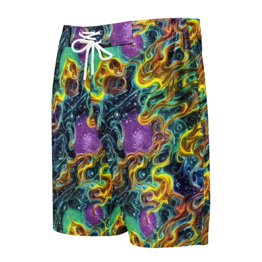Iridescent Tempest on a Men's Board Shorts