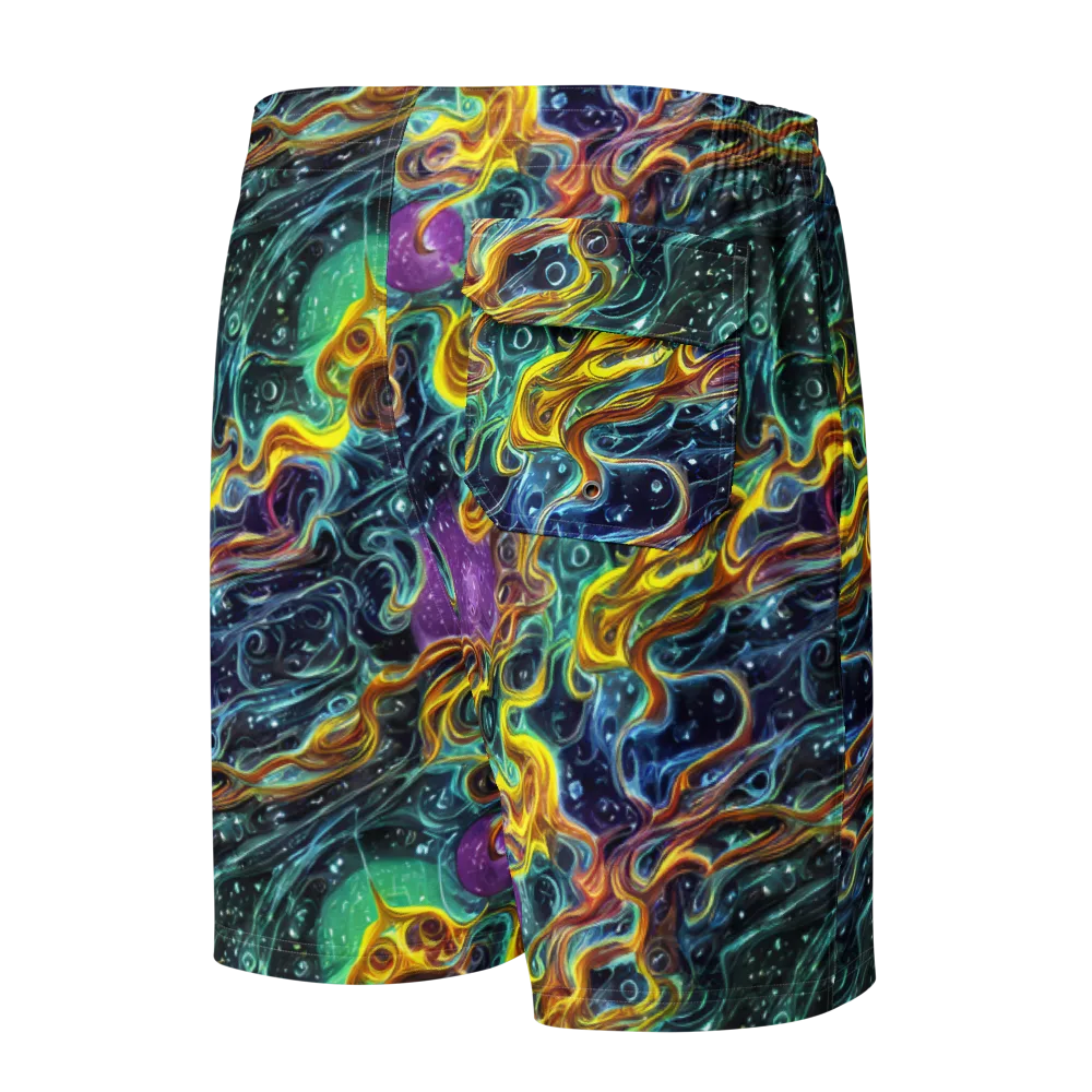 Iridescent Tempest on Men's Board Shorts — Back