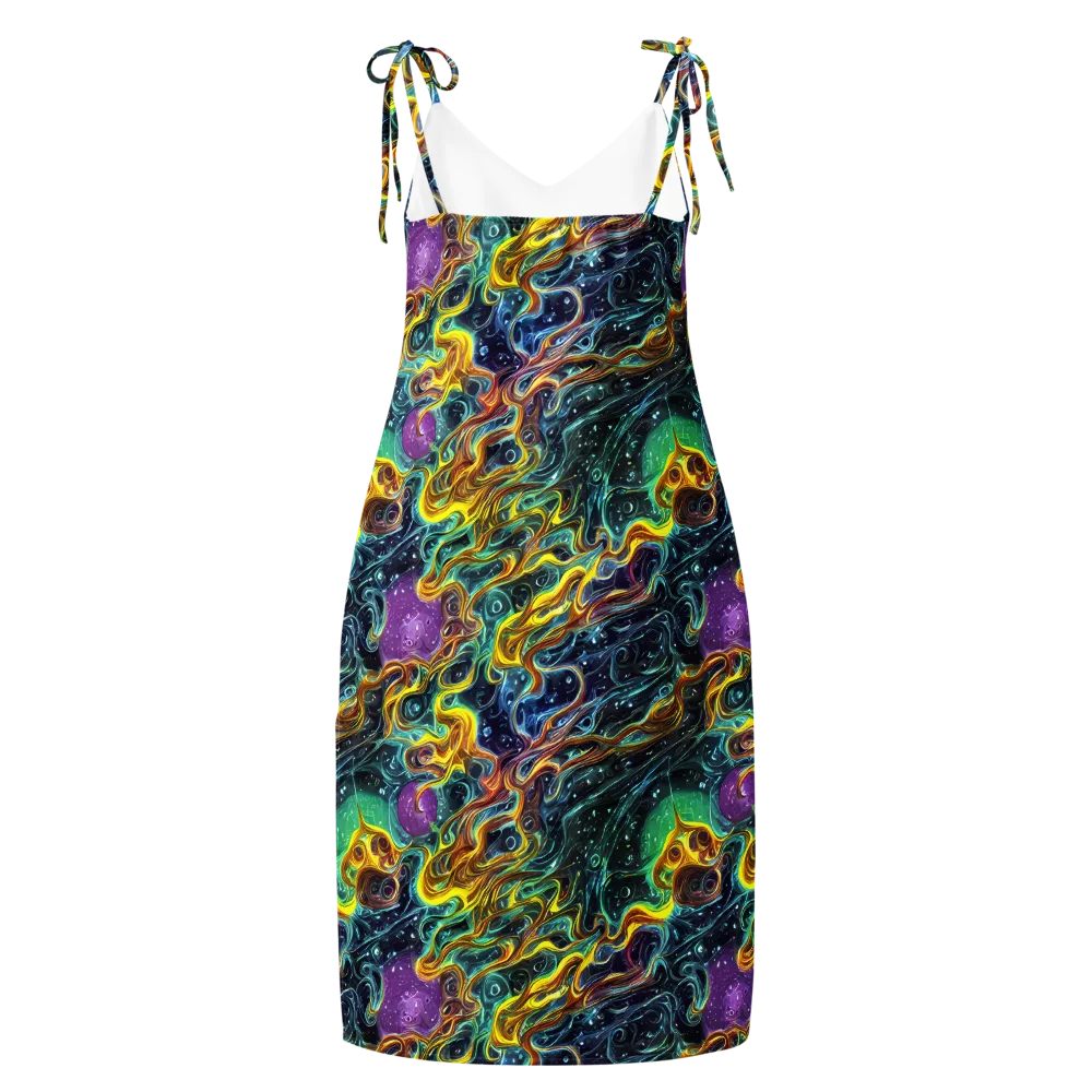 Iridescent Tempest on Slip Dress — Back