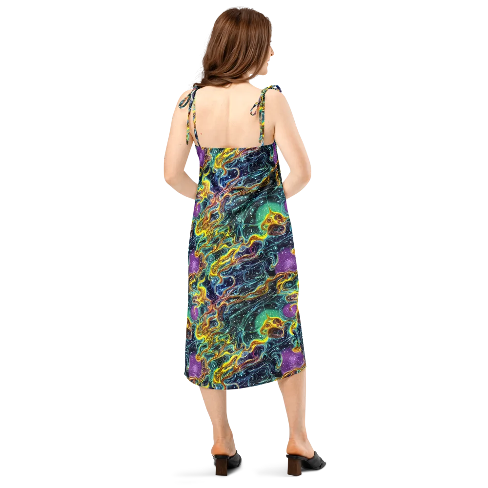 Iridescent Tempest on Slip Dress — Back