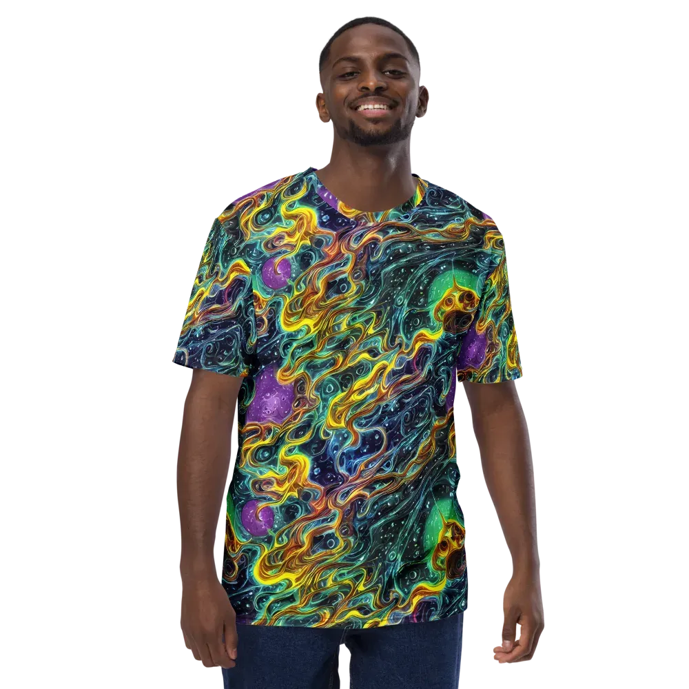 Iridescent Tempest on Men's Crew Neck T-Shirt — Front