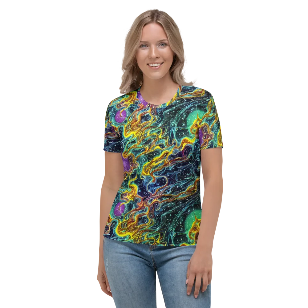 Iridescent Tempest on Women's Crew Neck T-Shirt — Front