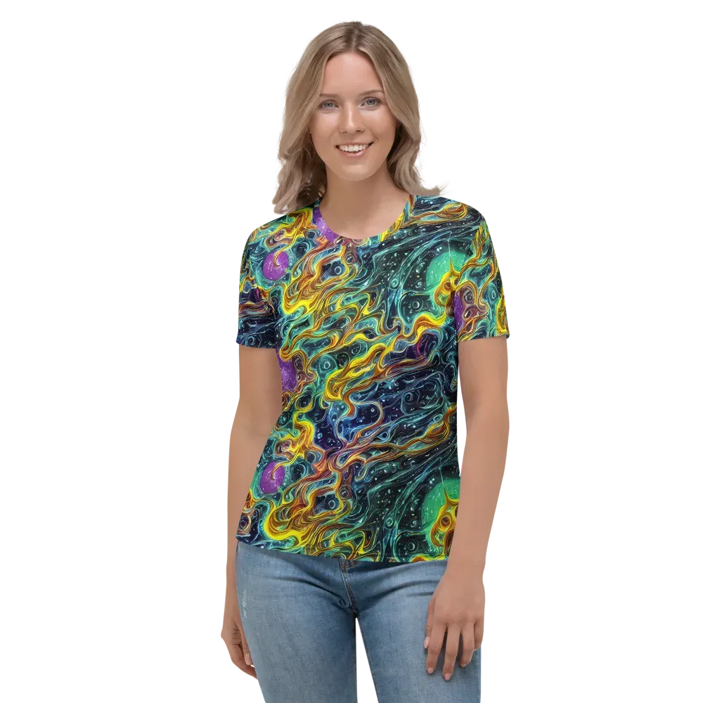 Iridescent Tempest on Women's Crew Neck T-Shirt — Front